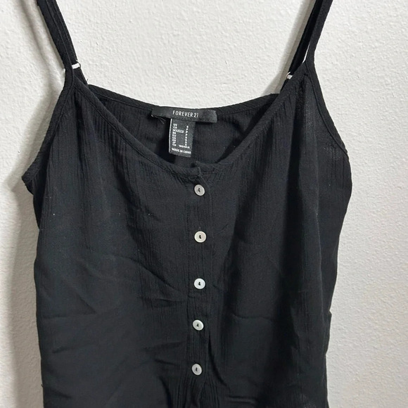 Forever 21 Women Casual‎ Black Knot Top Blouse Size Small. - Picture 5 of 8